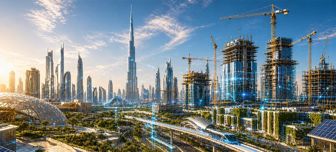 What makes the UAE's built environment unique?